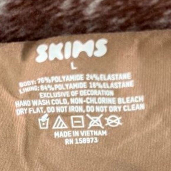 SKIMS Fits Everybody Bandeau Bra Large Cocoa Tan NWT - Picture 7 of 8